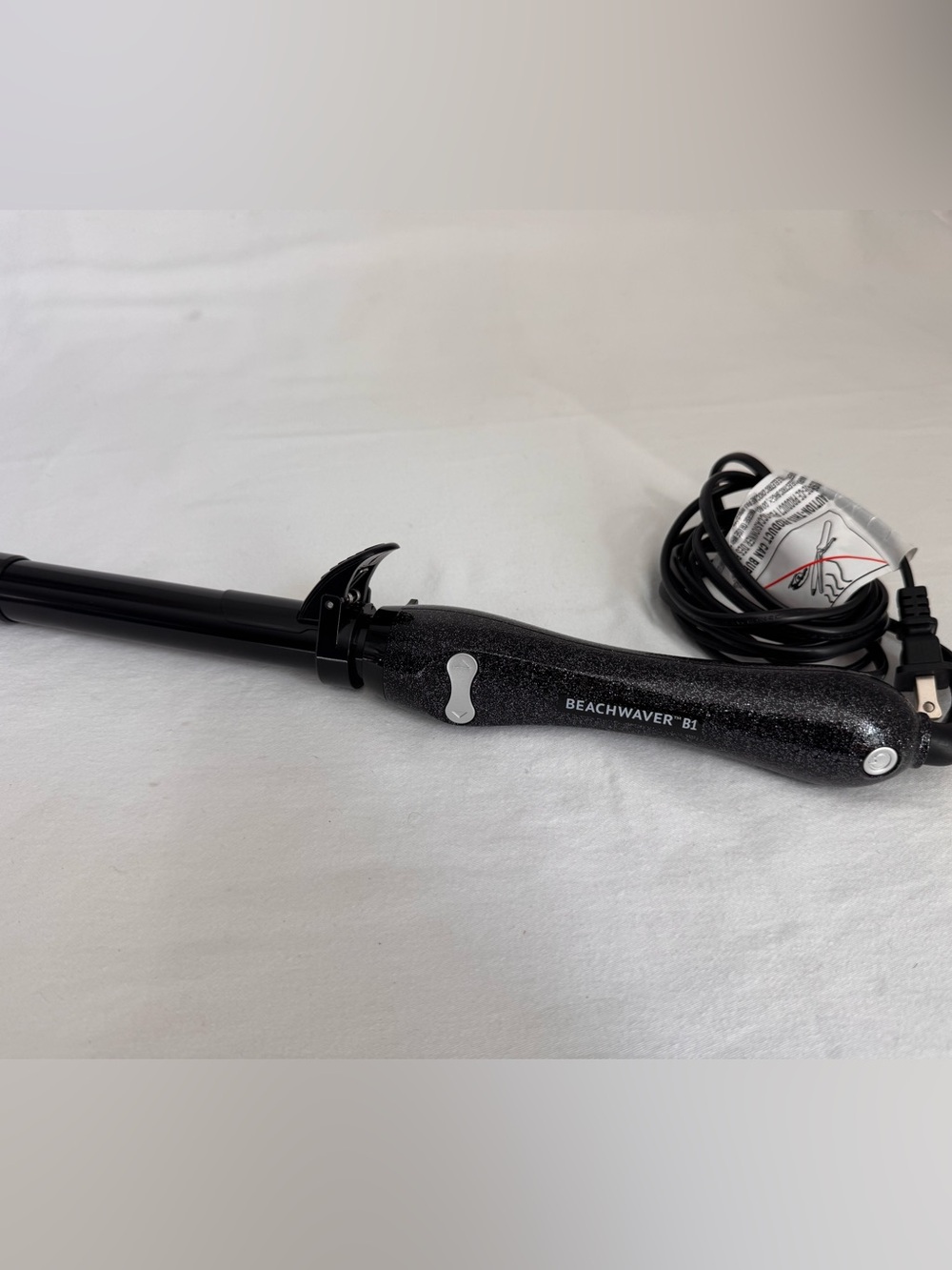 The Beachwaver Co. Black Curling Wand Rotating Glitter Midnight Black